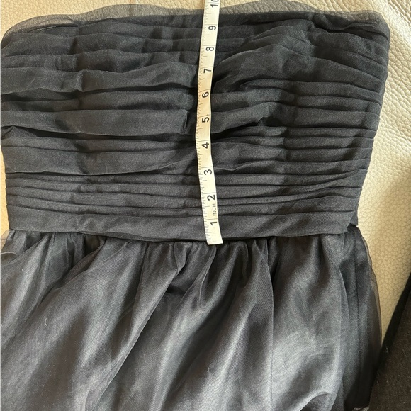 J Crew Black Tulle Pleated Bodice Aline Cocktail dress size 8 - Picture 9 of 9